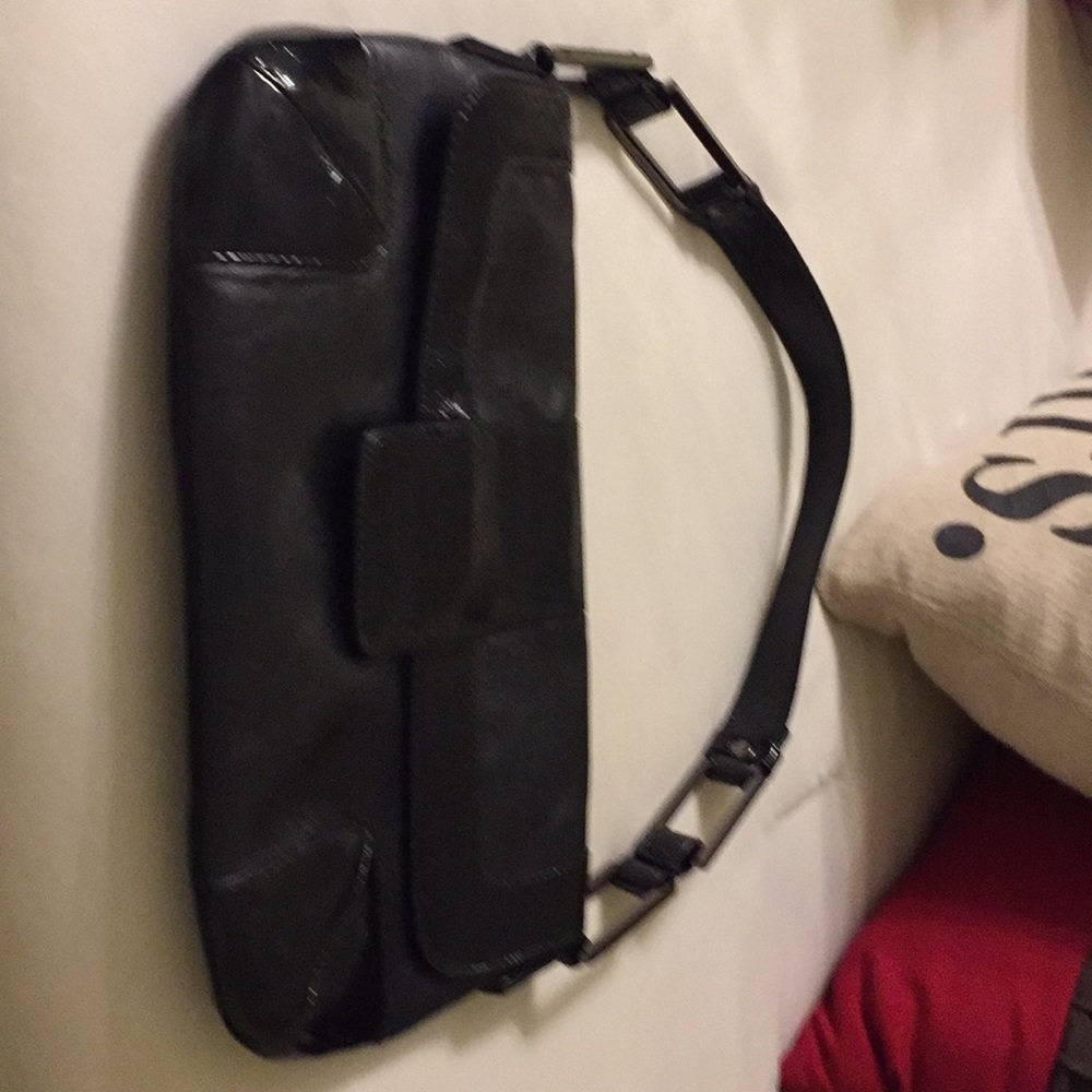 Alfani black leather handbag